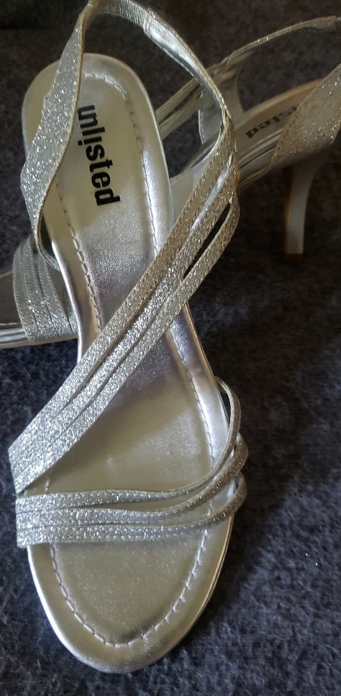 Sparkly heeled sandals